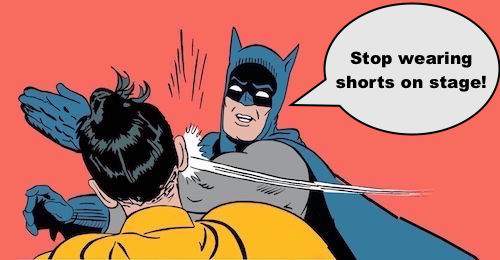 batman slapping robin don't wear shorts.jpeg