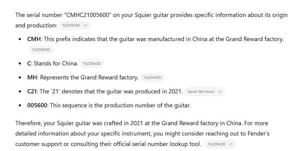 Help with Squier serial number? | TalkBass.com