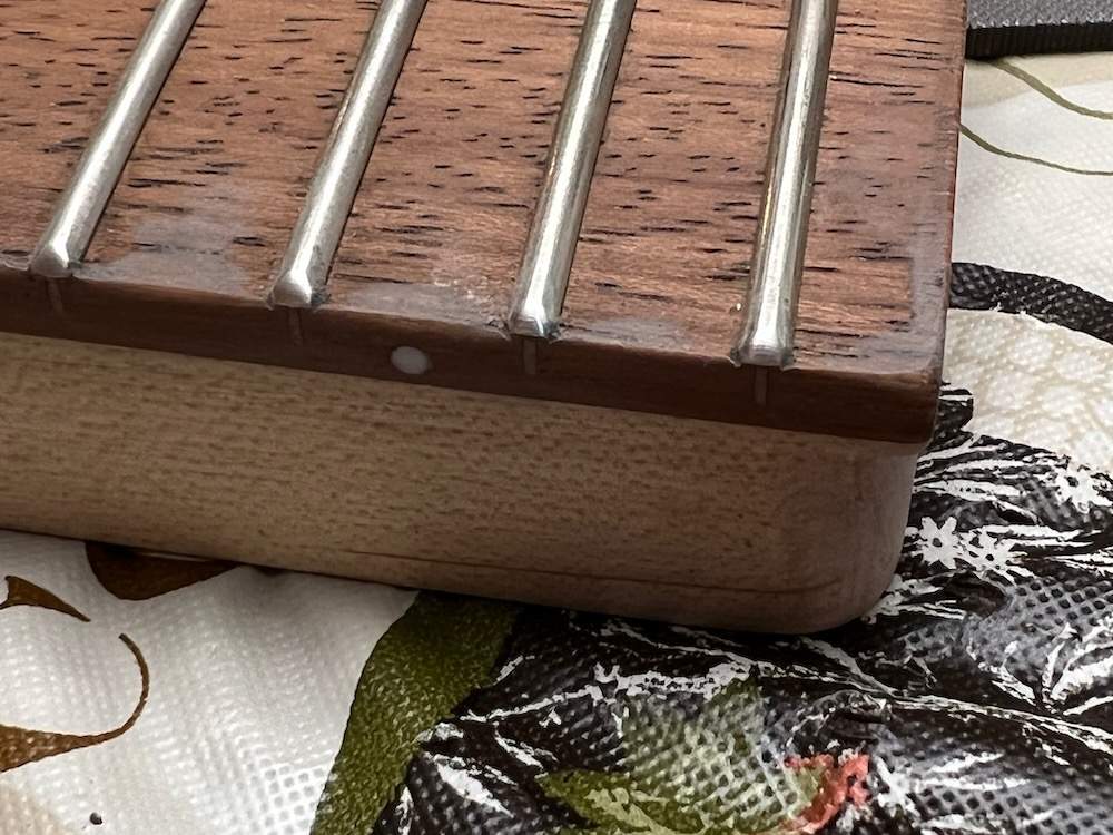 GSRM25 Mikro 5-string fingerboard and nut early progress - 1.jpeg