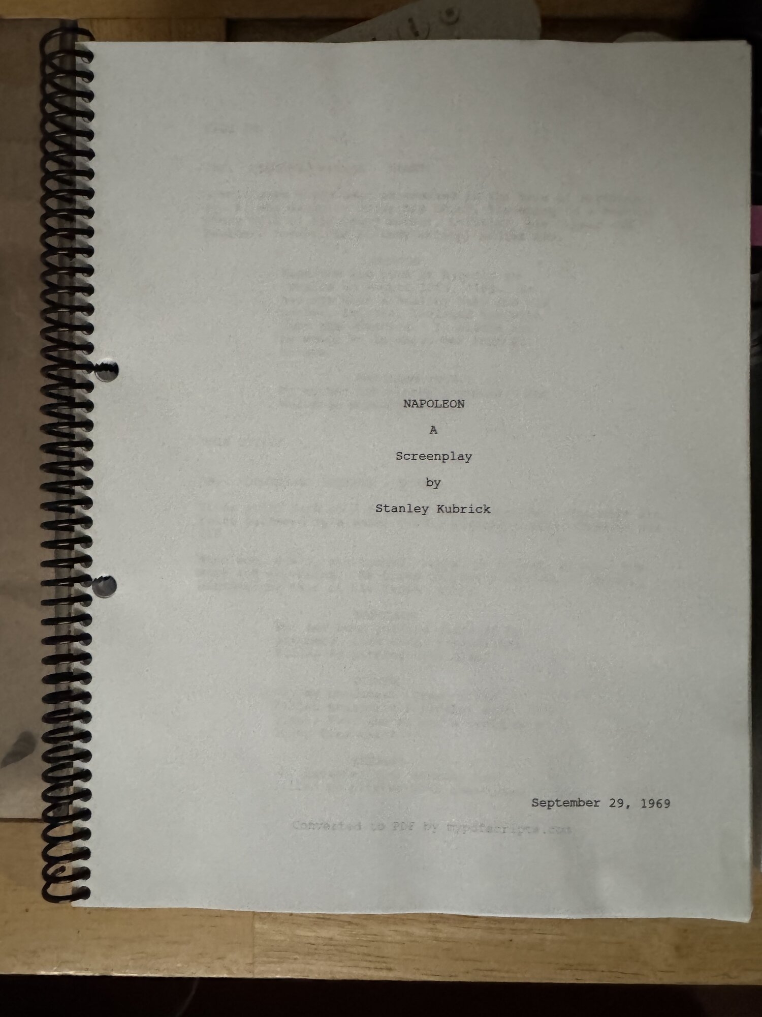 To eventually become…Barry Lyndon