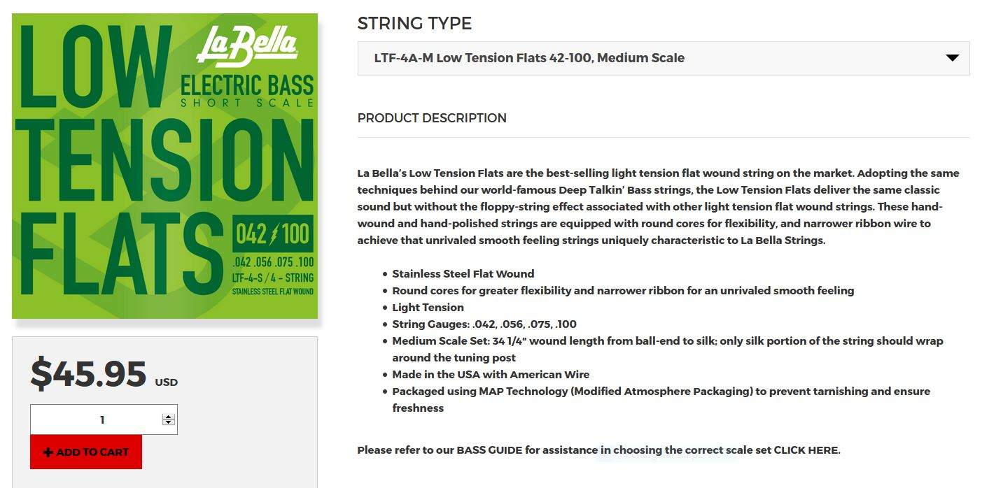 La Bella LT Medium Strings 1.JPG