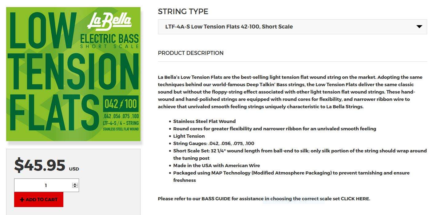 La Bella LT Short Strings 1.JPG
