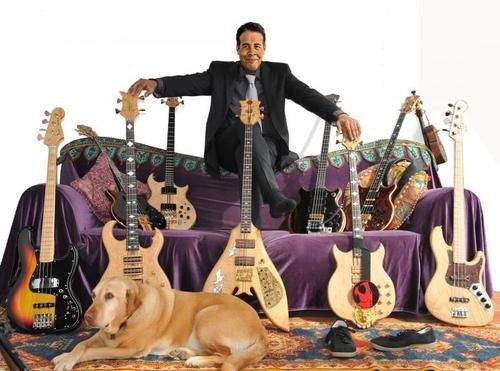 Stanley Clarke's basses.JPG