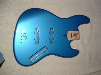 Warmoth Lake Placid Metallic Blue Jazz body