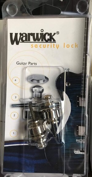 *NEW* Warwick Security Lock Nickel Straplocks SP 30319 SN