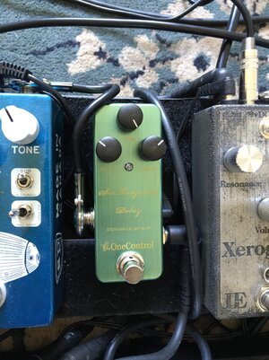 One Control Sea Turquoise delay and DOD Bifet boost