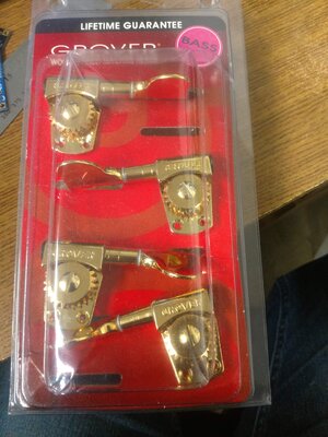 Grover Titan tuners (gold, 2+2)