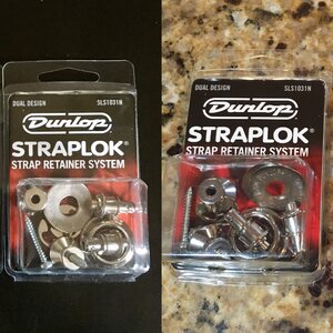 Dunlop Dual Design Straplocks Nickel > 2 Sets Brand New Unused