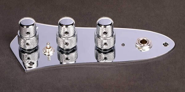 Audere Pro JZ3 4-Band EQ - Jazz Bass Preamp in Chrome with Z-Mode Switch - Like New