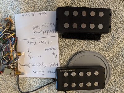 Seymour Duncan 5 string music man system (PRICE.DROP)