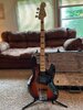 2020 MIM Geddy Lee Fender Jazz Bass W/ Fender Deluxe HSC