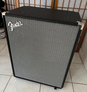 Fender Rumble 210 2x10 8ohm cabinet with Cover - Local S. Fla Pickup Only