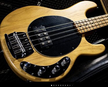 1996 MusicMan StingRay natural velvet, flamey! Price SHIPPED
