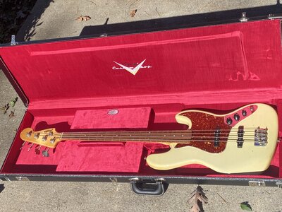 Beautiful Fender Custom Shop 1964 "Time Machine" Jazz Bass For Sale