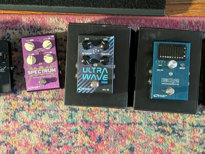 Source Audio Spectrum, EQ2, & Ultrawave; Cioks DC7