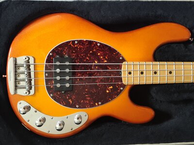 2001 Ernie Ball Music Man Stingray 4H - Metalflake Autumn Burst w/Matching Headstock