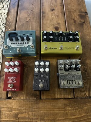 Pedal dump: Broughton, FEA Labs, Strymon, Hiero FX, Bananana Effects