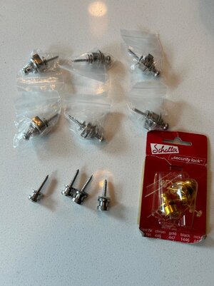 Schaller Straplocks (4 sets), knobs and other misc parts