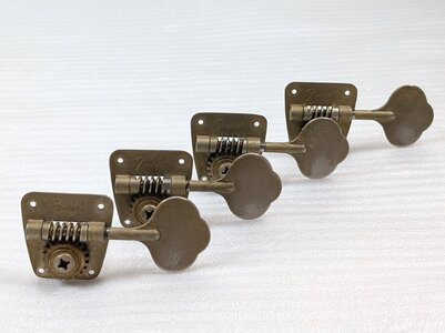 FENDER Late 1970's Vintage Tuning Keys for Precision / Jazz Bass (from 1977 USA Neck)