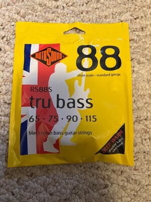 Rotosound RS88S 88 short scale tape wounds try bass Beatles