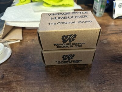 Tom Holmes Vintage Style PAF Humbucker Pickup set H450 & H455 USED