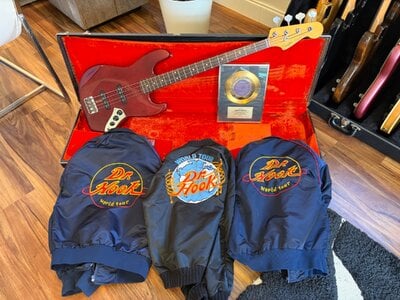 1962/1964 Fender Jazz Bass – Ex-Dr. Hook + Gold Record, Jackets & LOA