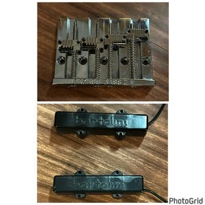 Vintage Bartolini Jazz Pickups and Leo Quan BadAss II w/ Slotted Saddles