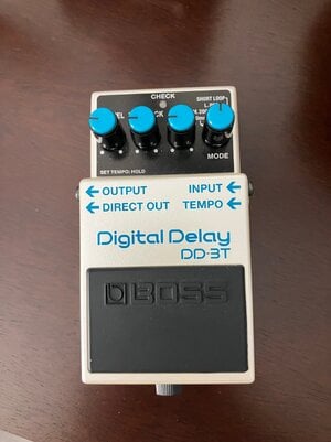 Boss DD3t Delay Pedal w/Boss tap tempo switch
