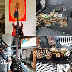 1963 Burns Black Bison Bass