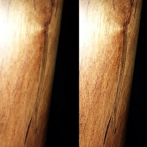 Neck flaw closeup