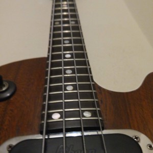 Up the neck of my LP Bass!