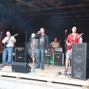 Old band, playing 6 string.