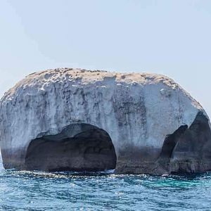 Rock in the ocean on the Andaman Sea