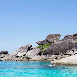 Similan Islands with rocks and turquoise sea