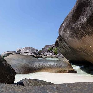 Similan Islands with rocks and turquoise sea