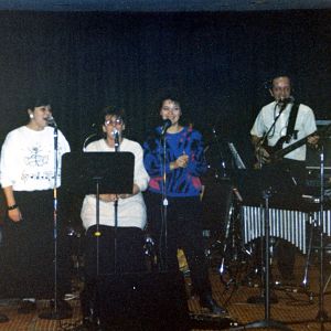1986-Gilles with TonyGravelle on tour. Ottawa, Hull, Gatineau, Montreal, Laval...