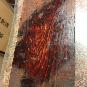Cocobolo blank mineral spirits
