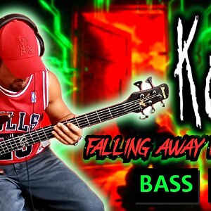 KORN - Falling Away From Me 🎸 BASS COVER (Fieldy Style) | Ibanez K5