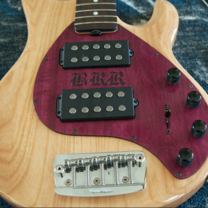 SR5 with purpleheart pickguard installed
