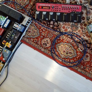 Pedal board 9-Nov-2015 (bi-amp setup)