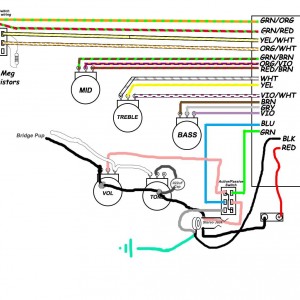 Media 'Aguilar OBP-3 Preamp Wiring' in category 'Bass Guitars'