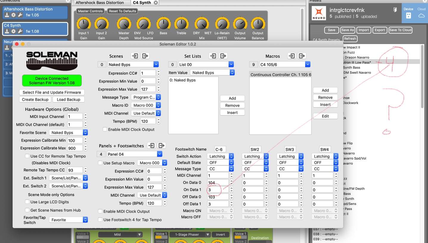 C4 midi difference