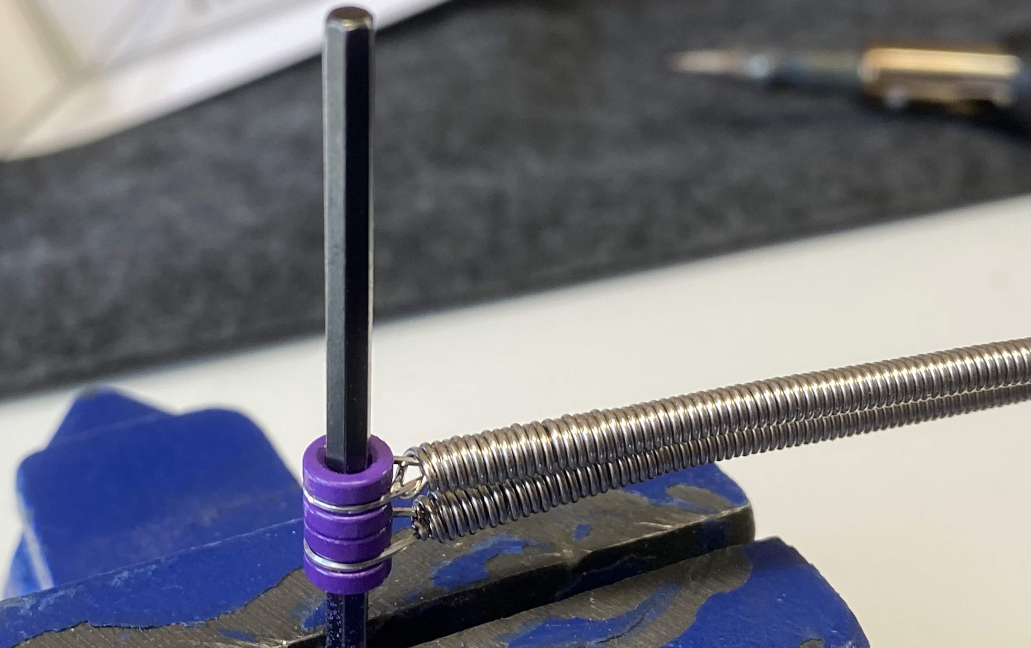 Securing Strings in a Vise