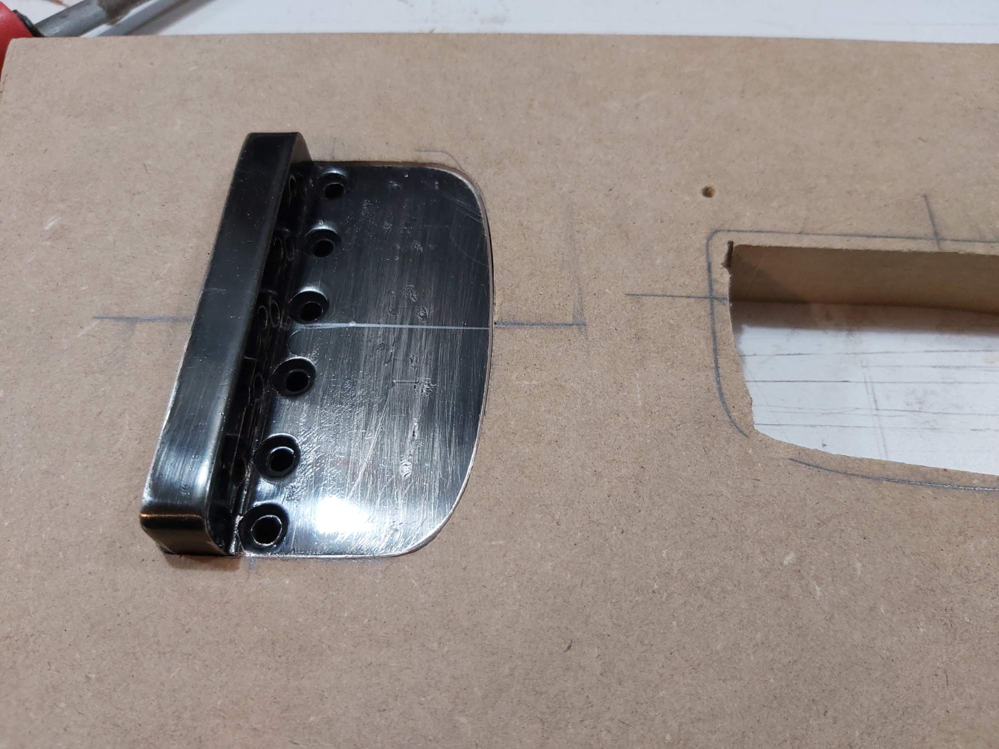 test fitting bridge in template